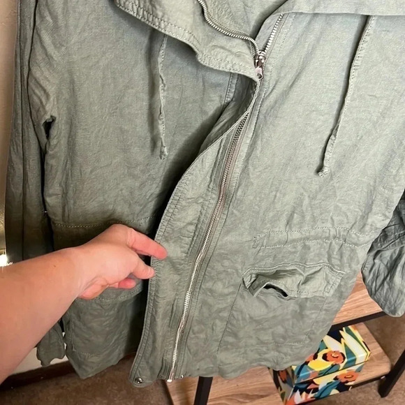 Croft & Barrow Linen Blend Olive Green Jacket - Picture 5 of 6